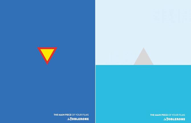 Minimalist Toblerone Movie Posters