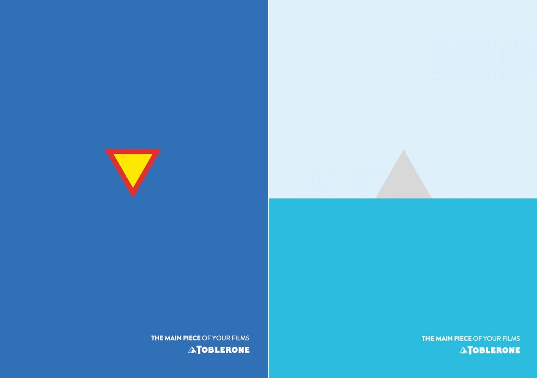 Minimalist Toblerone Movie Posters