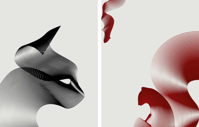 Moiré Animal Patterns by Andrea Minini