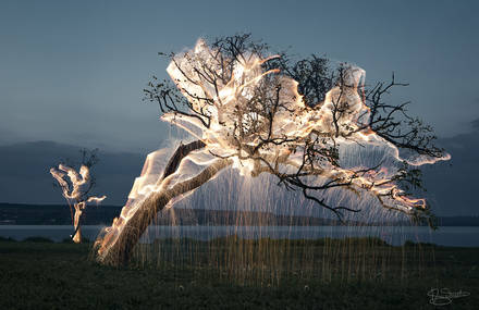 Light Painting Photography in Nature and Cities