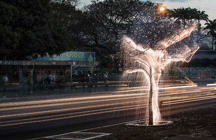 Light Painting Photography in Nature and Cities
