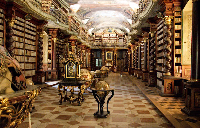 Baroque Library in Prague