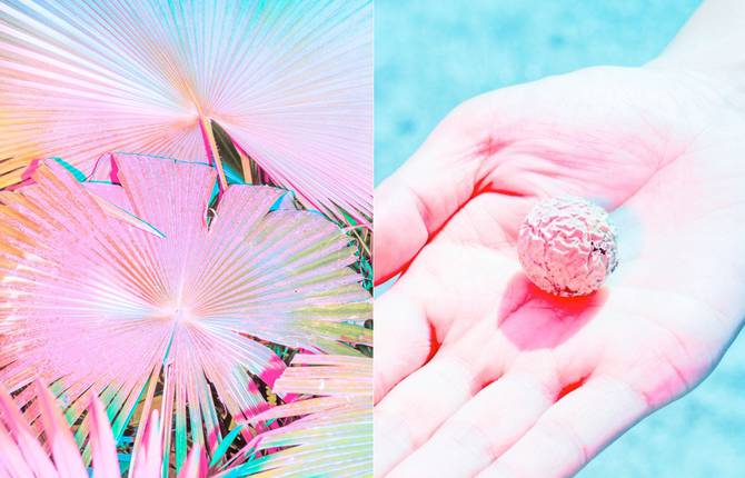 Pearly Neon Objects Photography