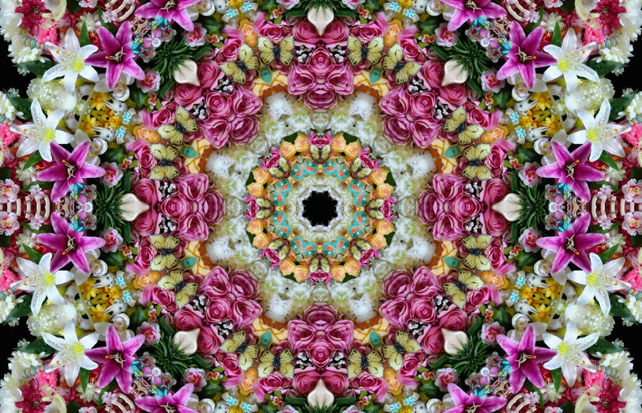 Striking Flowers and Candies Mandalas