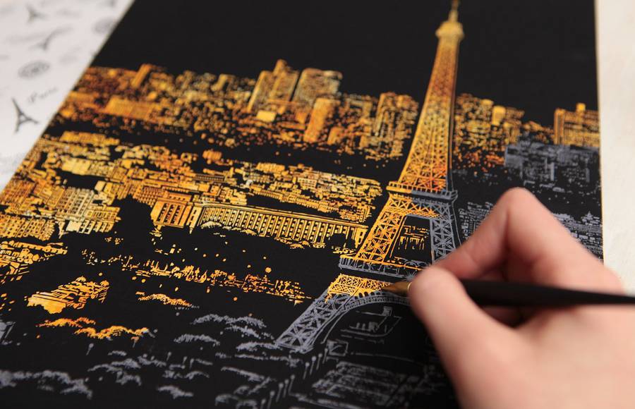 Gold Cityscapes Colouring