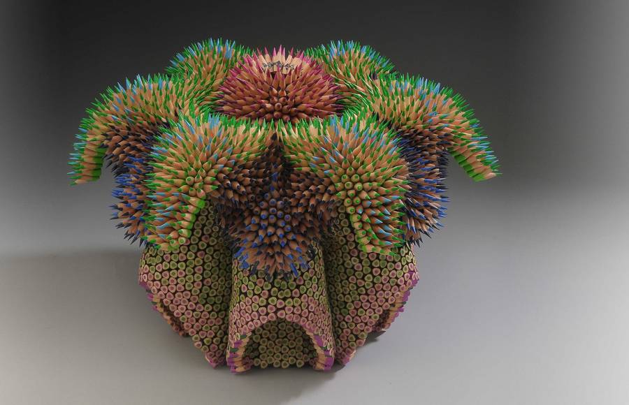 Organic Pencils Sculptures