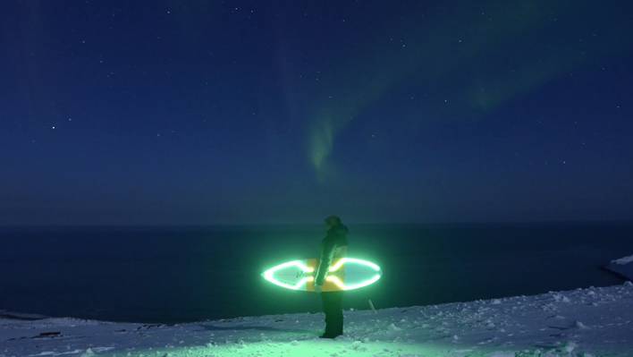 Lightsurf in Iceland