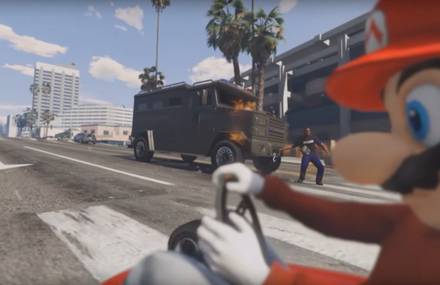 Mario Kart in GTA V