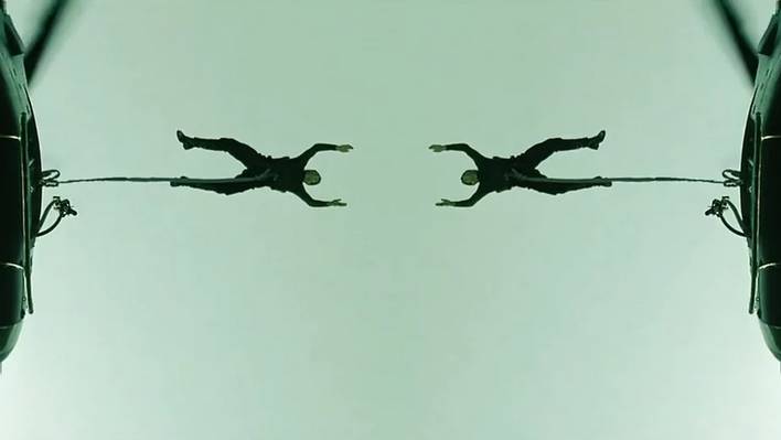 Mirror Effects in Matrix Trilogy