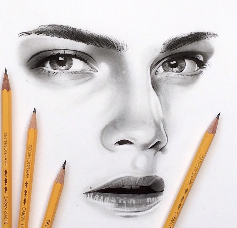 Monochromatic Hyperrealistic Drawings – Fubiz Media