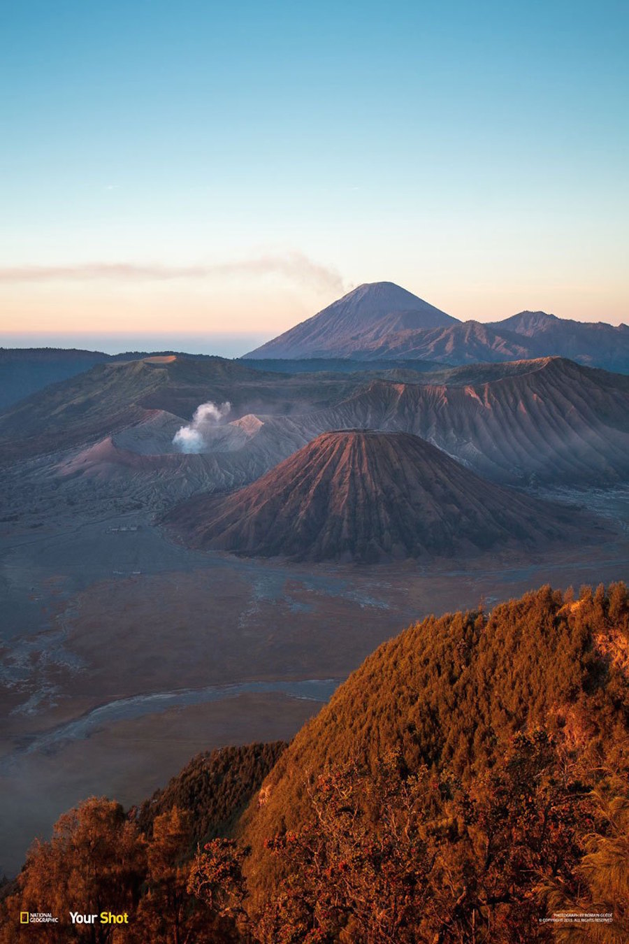 Sunrise on the mount Bromo