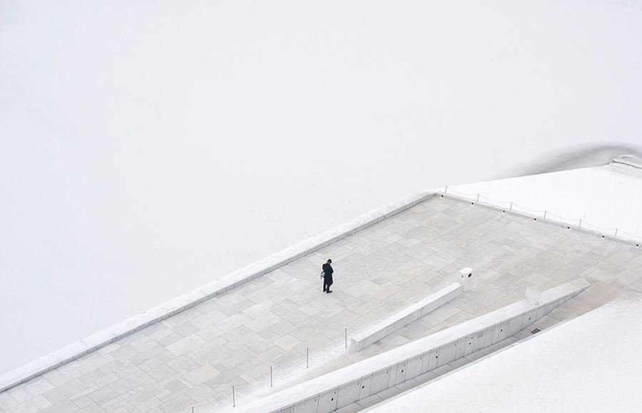 Moments of Solitude in Vast Places