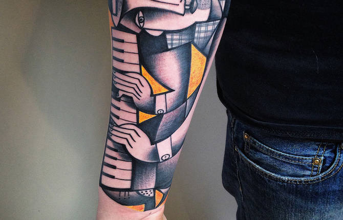 Cubist Tattoos by Peter Aurisch
