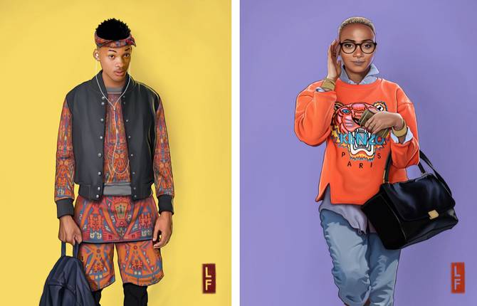 The Fresh Prince of Bel-Air Cast in 2015 Illustrations