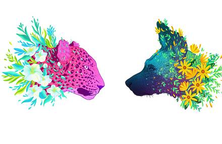 Colorful Endangered Animals Illustrations