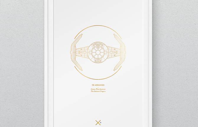 Star Wars Iconic Spaceships Posters