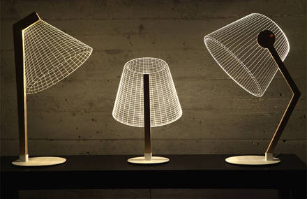 New 3D Optical Illusion Lamps by Studio Cheha