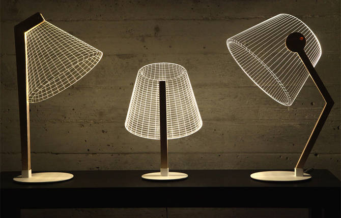 New 3D Optical Illusion Lamps by Studio Cheha