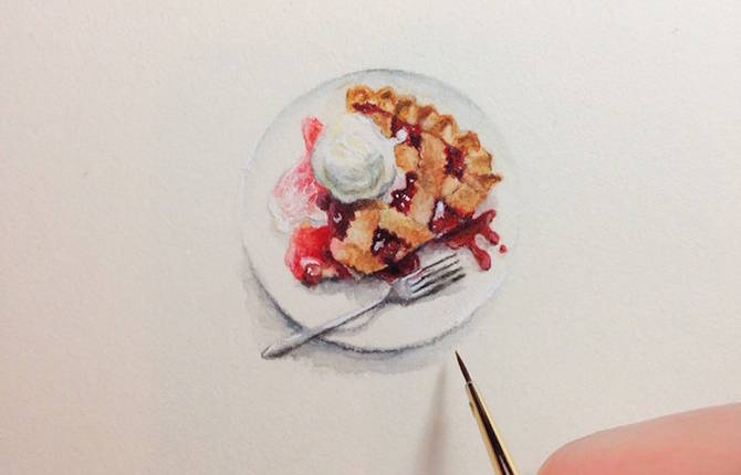 Amazing Tiny Paintings by Karen Libecap