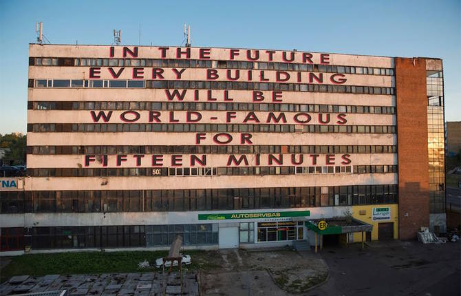 Giant Mural In Lithuania