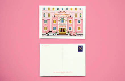Postcards and Stamps Inspired by Wes Anderson