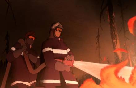 Animation about a Passionate Firefighter Woman