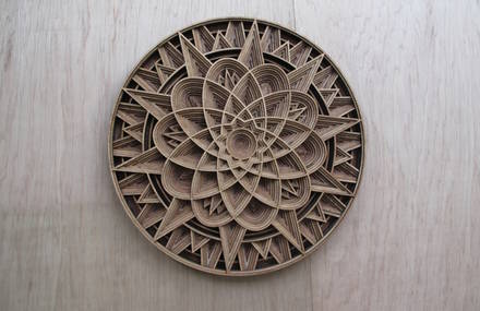 Laser-Cut Wooden Artwork