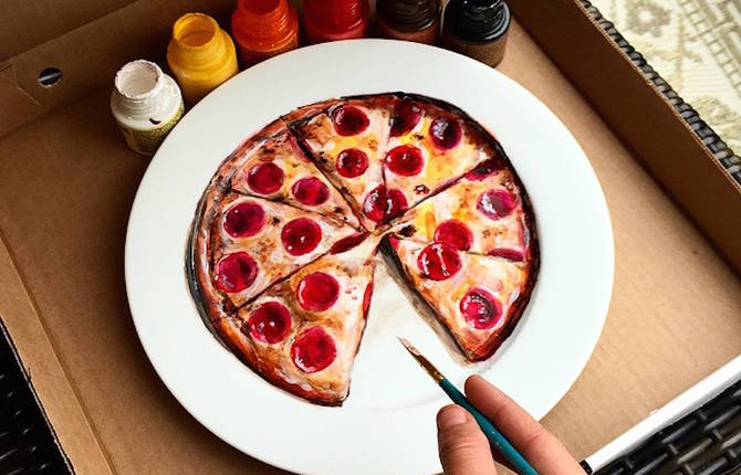 Delicious Paintings on Dinner Plates