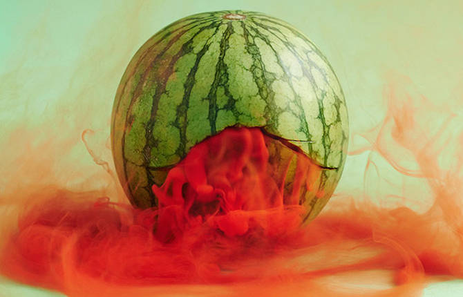 Smoke-Filled Fruits and Vegetables
