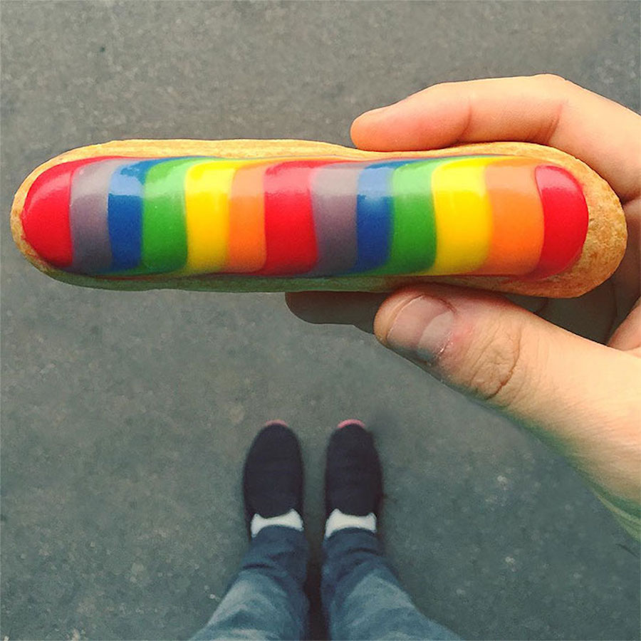 Rainbow Eclair By Fauchon