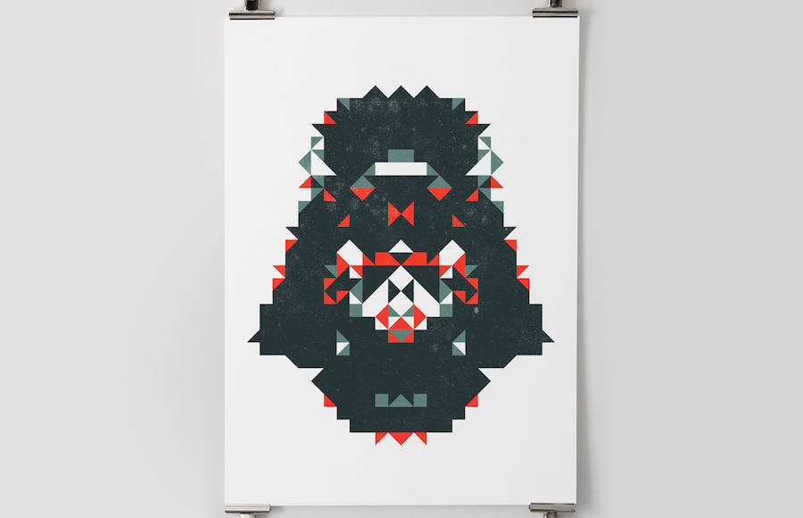 Polygonal Portraits of Iconic Star Wars Characters