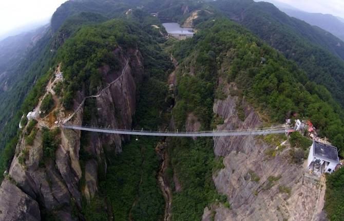 Suspended Glass Bridge in China