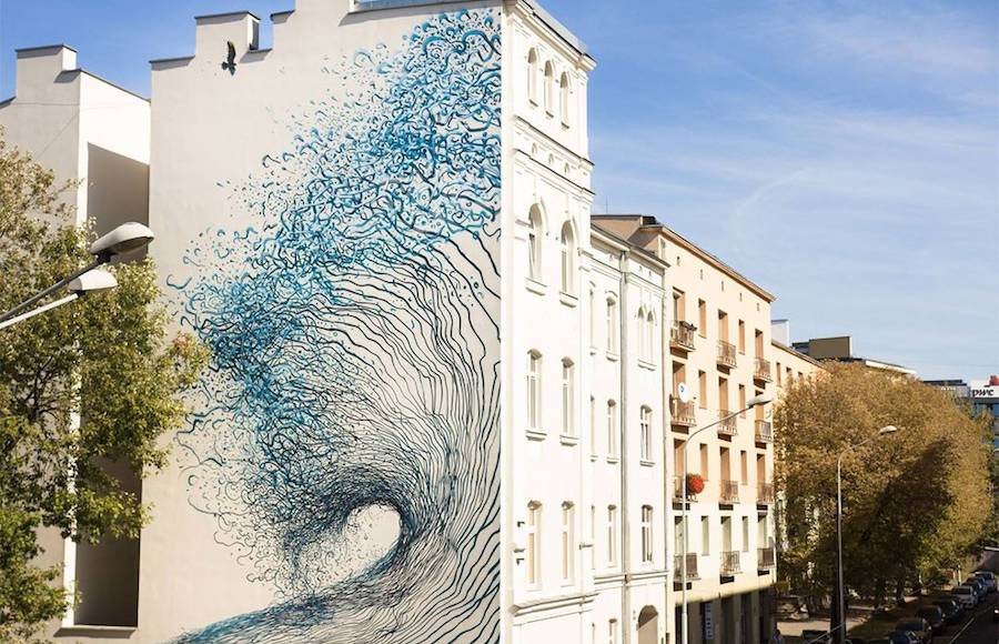Impressive Street-Art Mural by DALeast in Poland