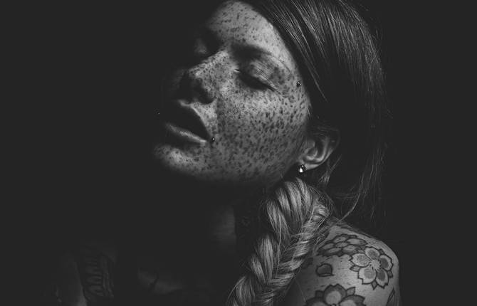 Dark Portraits of Tattooed Models