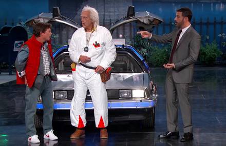 Marty McFly & Doc Brown Visit Jimmy Kimmel