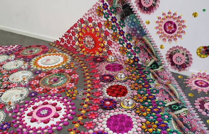 Thousands of Gems Used to Create Giant Carpets