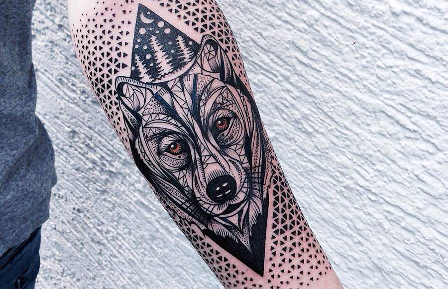 Geometric and Poetic Tattoos