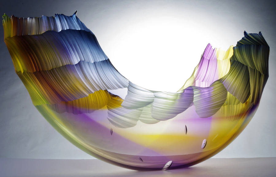 Glass Wave Sculptures