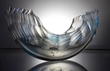Glass Wave Sculptures