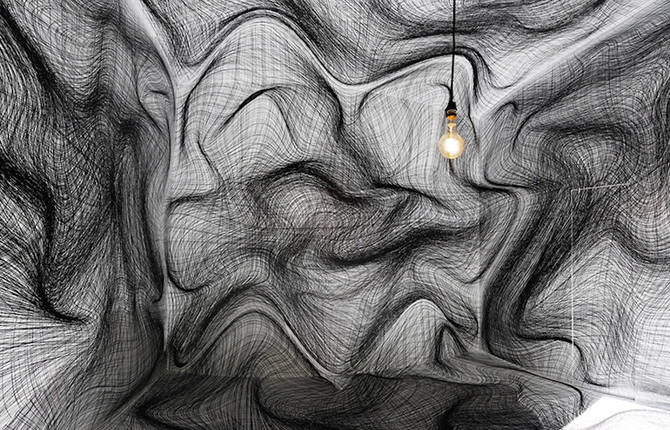 Perspective Rooms with Lines Patterns