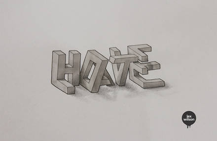 Amazing 3D Typography by Lex Wilson