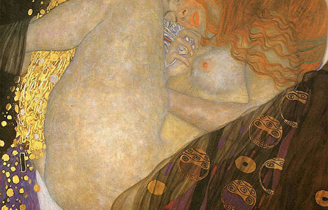 Models Recreating Gustav Klimt Golden Paintings