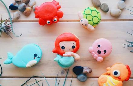 Cute Macarons inspired by Emojis and Studio Ghibli Characters