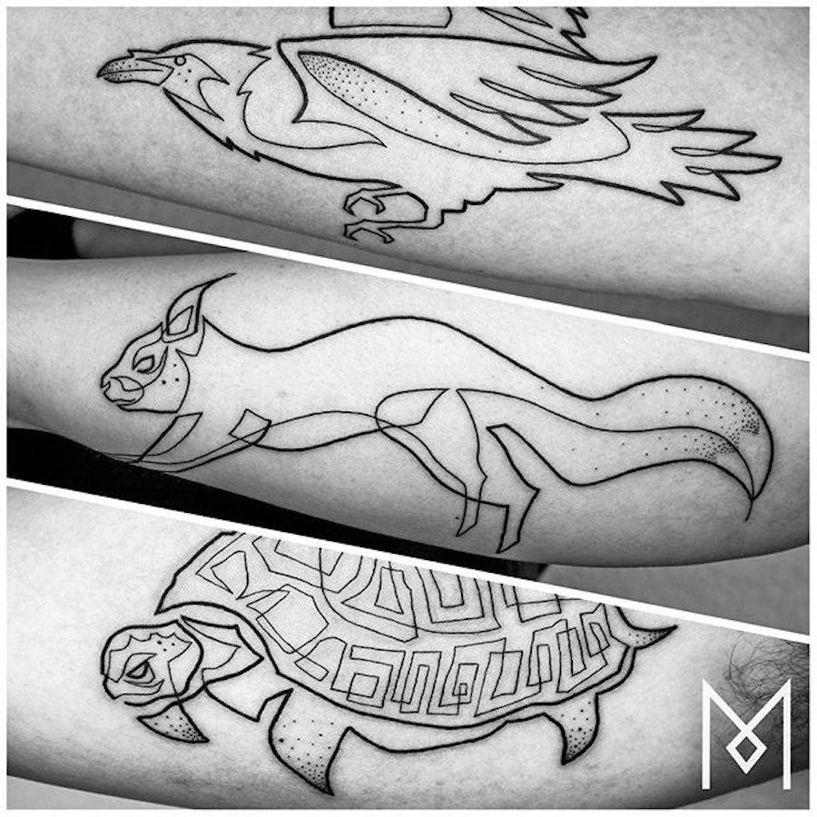 Linear Tattoos by Mo Ganji – Fubiz Media Linear Tattoos by Mo Ganji – Fubiz Media