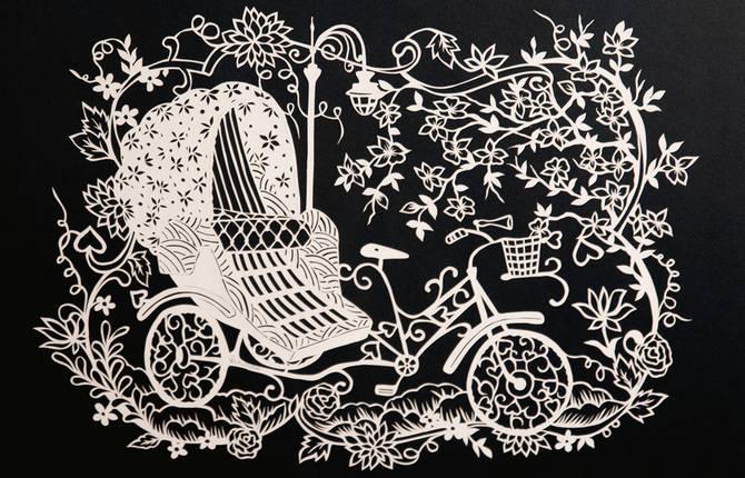 Poetic and Dreamlike Paper Cut Artworks