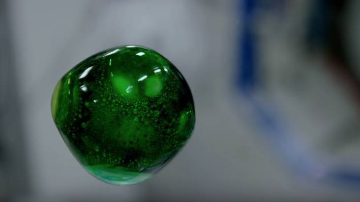RED 4K Video of Colorful Liquid in Space