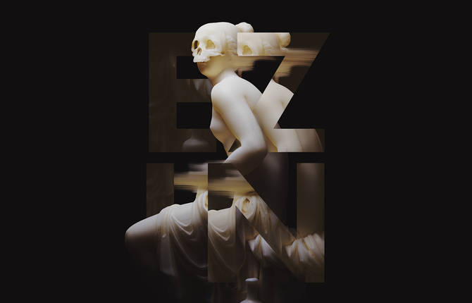 Glitched Sculptures & Typography