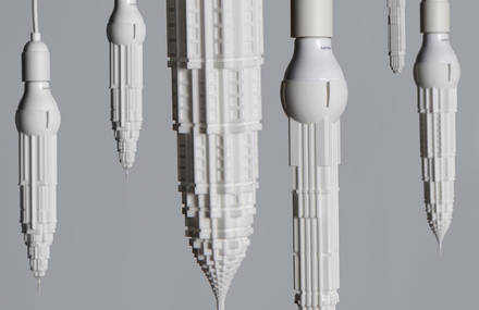 3D Printed Lightbulbs Shaped Like Skyscrapers
