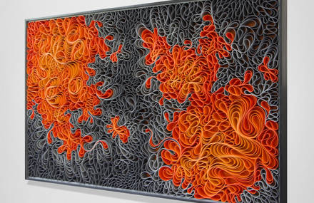 Vibrant Canvas Sculptures