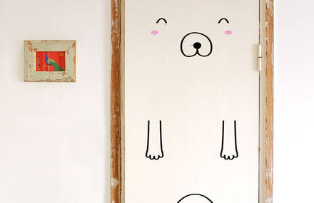 Playful Stickers for Doors